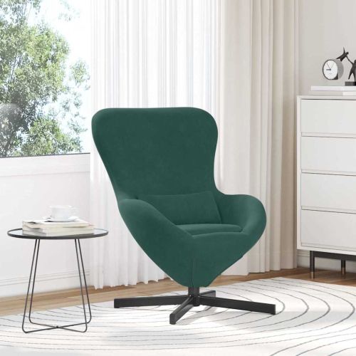 Стол яйце Тъмен зелен 63 x 73 x 90 см Кадифе