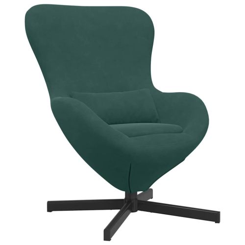 Стол яйце Тъмен зелен 63 x 73 x 90 см Кадифе