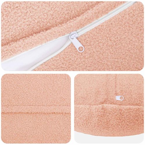 Калъфка за възглавница 2 pcs HEERLEN Розово Ø 50 cm Букле