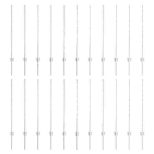 Вградена оградна колона 22 бр. Сребристо 140 cm
