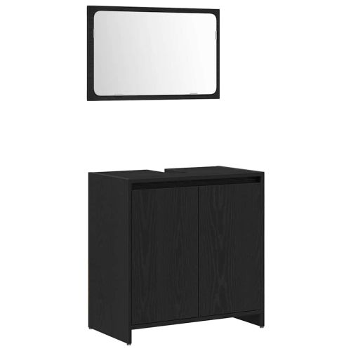 Шкаф за баня Черния дъб 60 x 33 x 60 см Инженерна дървесина