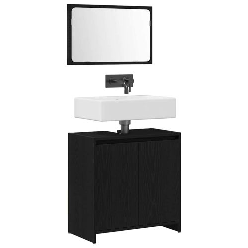 Шкаф за баня Черния дъб 60 x 33 x 60 см Инженерна дървесина