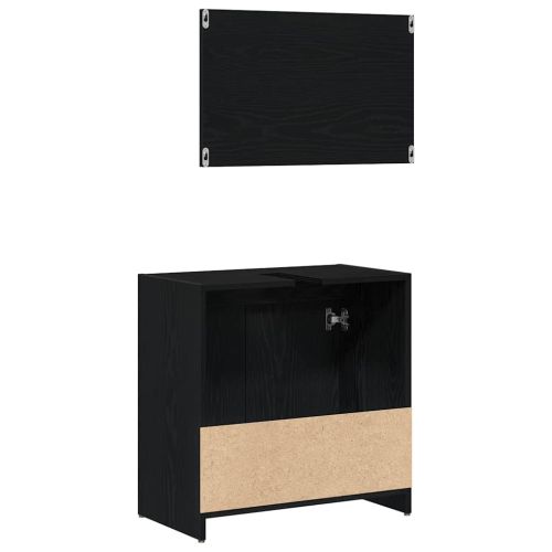 Шкаф за баня Черния дъб 60 x 33 x 60 см Инженерна дървесина
