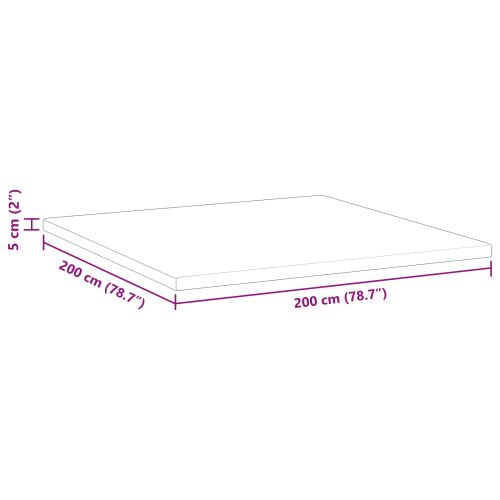 Топер за матрак от мемори пяна 200 x 200 x 5 см Thick Меко Бяло