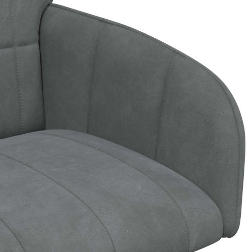 Обедени столове 6 бр. Кадифе Тъмносиво 56,5 x 50 x 85 см