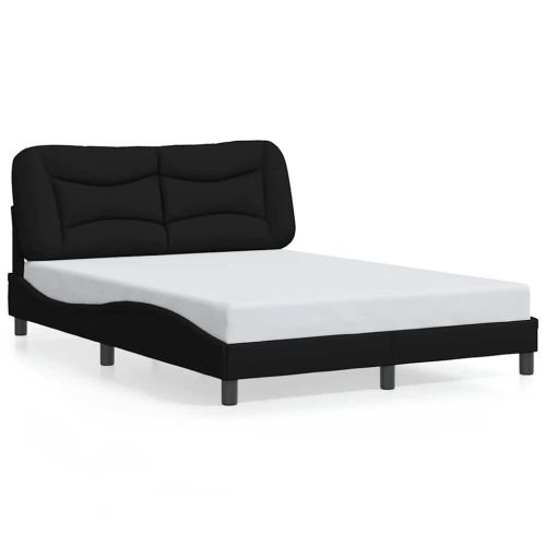 Рамка за легло без матрак Hvar, черна, 120x200 см, плат