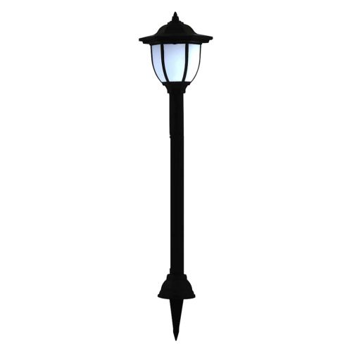 Градински соларни лампи, 3 бр, LED, черни