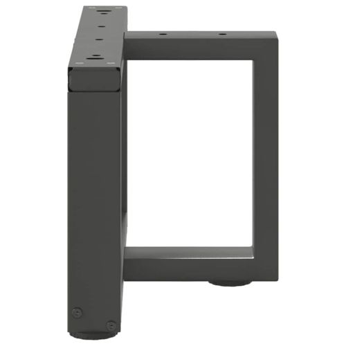 Крака за масичка за кафе, Т-образни, 2 бр., антрацит, 40x25x(30-31) см, стомана