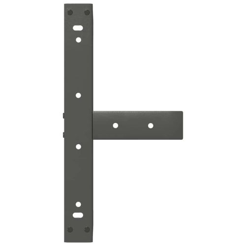 Крака за масичка за кафе, Т-образни, 2 бр., антрацит, 40x25x(30-31) см, стомана
