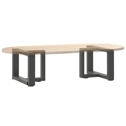 Крака за масичка за кафе, Т-образни, 2 бр., антрацит, 40x25x(30-31) см, стомана
