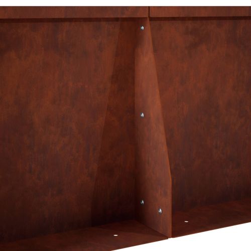 Задържащи стени 2 бр. 100 x 12 x 30 см Кортенова стомана