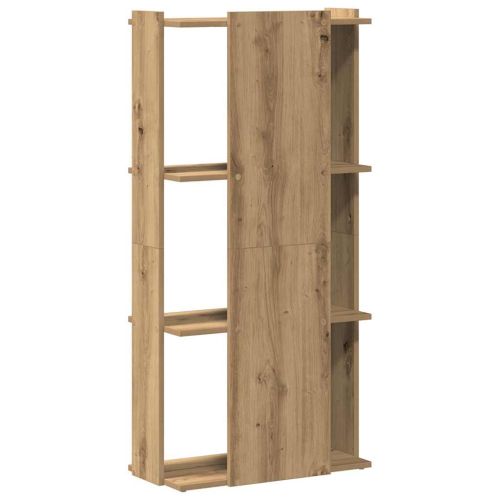 Библиотека 3 рафта дъб артизан 60x30x120 см инженерно дърво