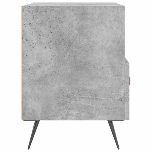 Нощни шкафчета 2 бр бетонно сиво 40x35x47,5 см инженерно дърво