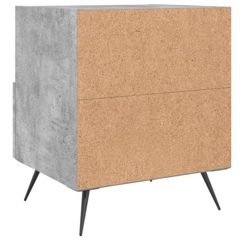 Нощни шкафчета 2 бр бетонно сиво 40x35x47,5 см инженерно дърво