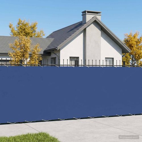 Прозорец за балкон 150 x 700 cm Тъкан с PU покритие Синьо