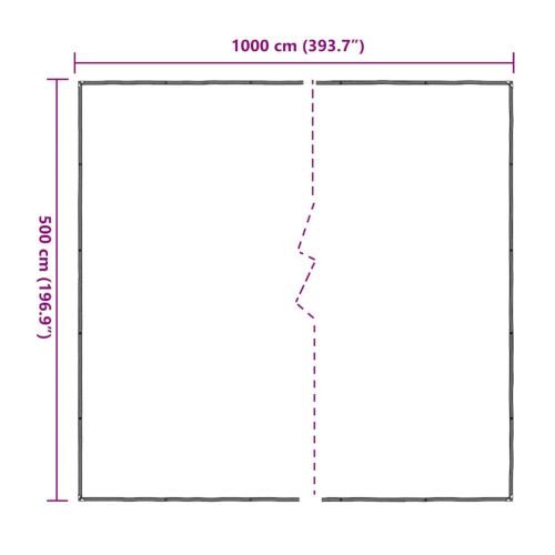 Прозрачен брезент с капси 5x10 m Полиетилен