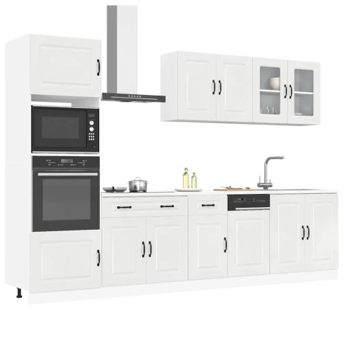 Комплект кухненски шкафове от 7 части Kalmar, инженерно дърво