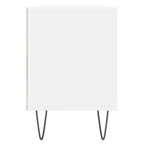 ТB шкаф, бял, 150x30x44,5 см, инженерно дърво