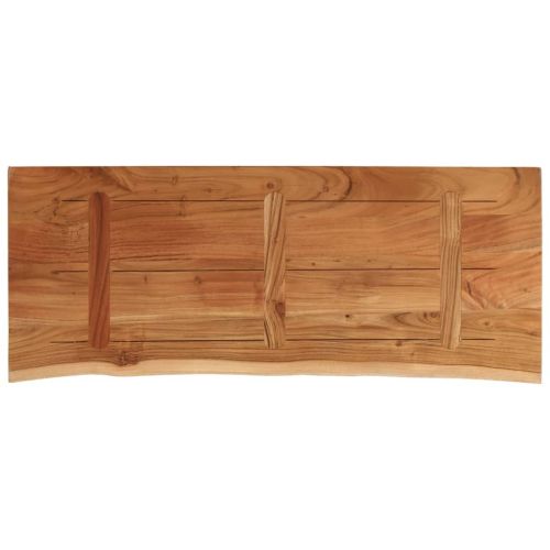 Плот за маса, 100x40x3,8 см, правоъгълен, акация масив, жив ръб
