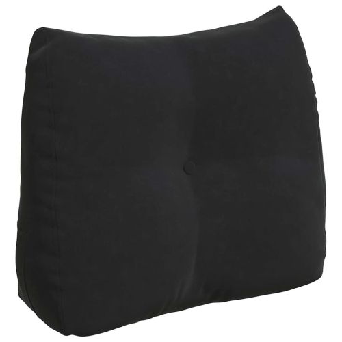 Възглавница за гръб Черно 60 x 24 x 50 см Кадифе