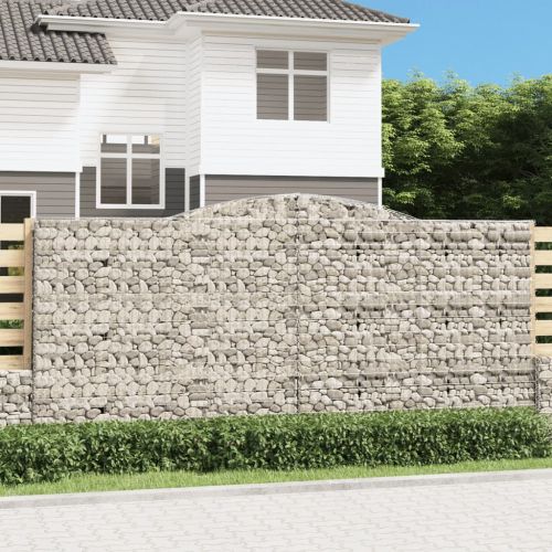 Габионни кошници арка 2 бр 400x30x180/200 см поцинковано желязо