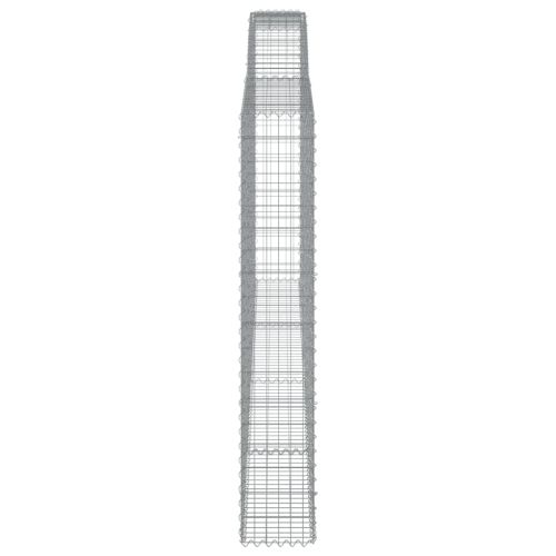 Габионни кошници арка 2 бр 400x30x180/200 см поцинковано желязо