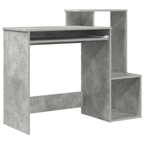 Бюро Циментено сиво 106 x 41 x 88.5 см Инженерна дървесина