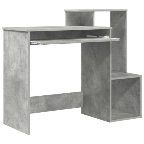 Бюро Циментено сиво 106 x 41 x 88.5 см Инженерна дървесина