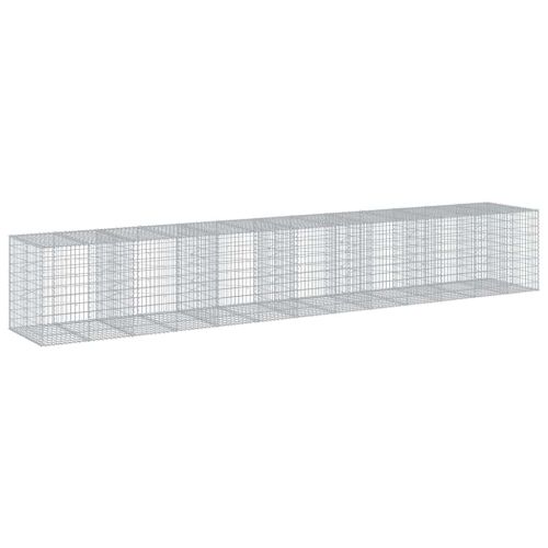 Габионна кошница с покритие, 650x100x100 см, поцинковано желязо