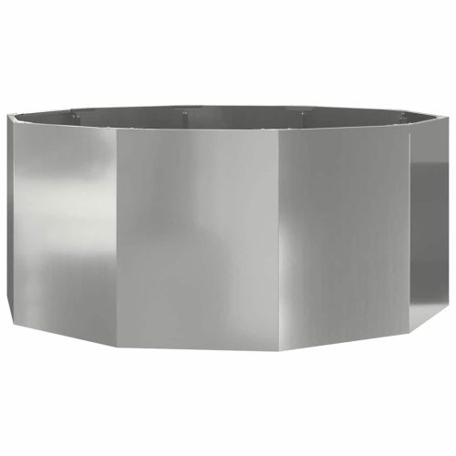 Кашпа Сребрист 120 x 120 x 50 см Галванизирана стомана
