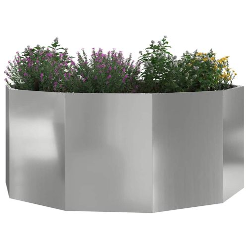 Кашпа Сребрист 120 x 120 x 50 см Галванизирана стомана