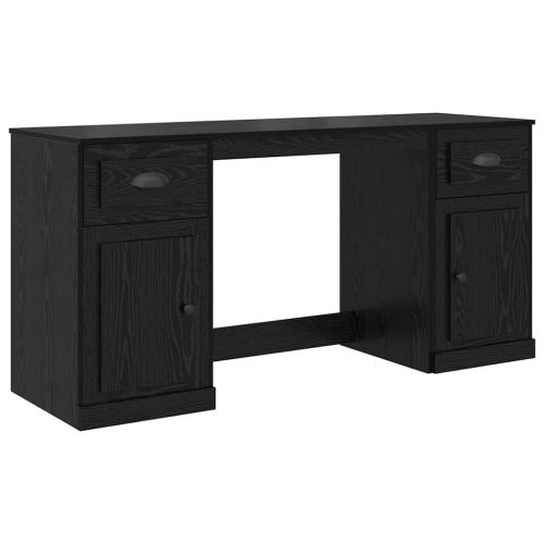 Маса с шкаф Черния дъб Инженерна дървесина 154,5 x 50 x 75 см