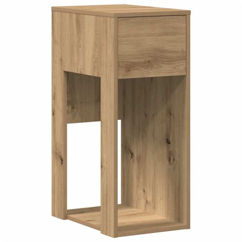 Стойка за компютърна кула с чекмедже дъб артизан 30x44x74 см