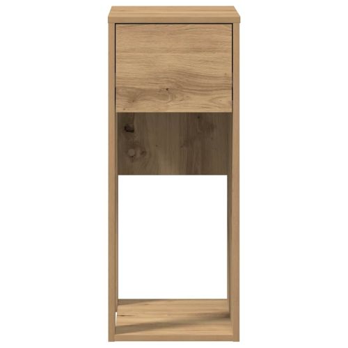 Стойка за компютърна кула с чекмедже дъб артизан 30x44x74 см