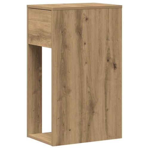 Стойка за компютърна кула с чекмедже дъб артизан 30x44x74 см