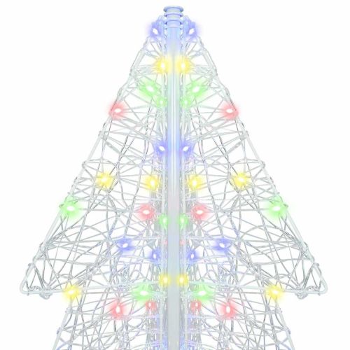 Коледно дърво 240 LED светодиода Многоцветен 180 cm Акрил
