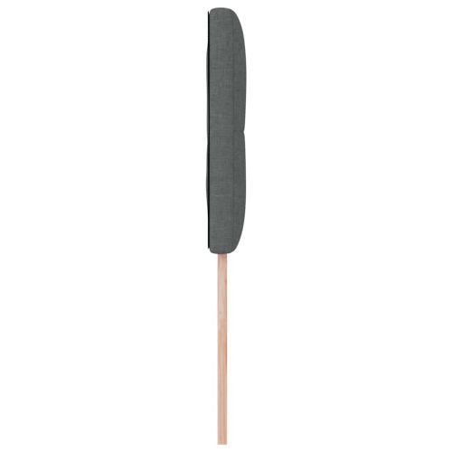 LED глава с LED ленти с таблото Тъмен сив 100 cm текстил