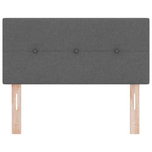 LED глава с LED ленти с таблото Тъмен сив 100 cm текстил