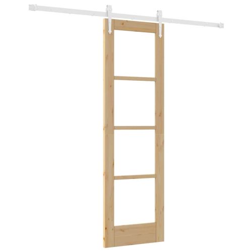 Преплъзваща се врата 61 x 198,5 см Естествен