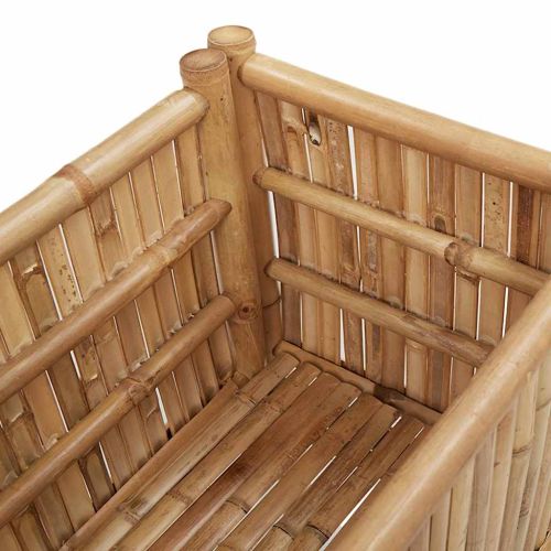 Повдигнато легло Кафяво 70 x 35 x 70 см Бамбук