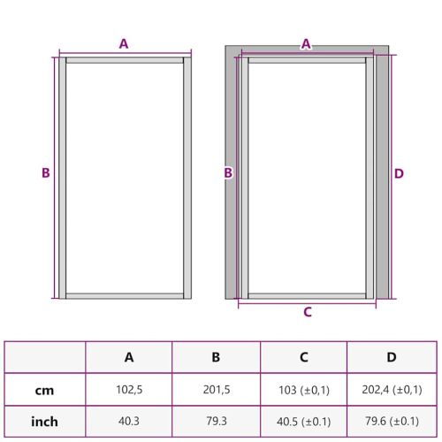 Врата за дом 102 x 201,5 x 3,5 см Алуминий и закалено стъкло