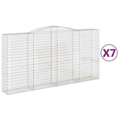 Габионни кошници арка 7 бр 400x50x200/220 см поцинковано желязо