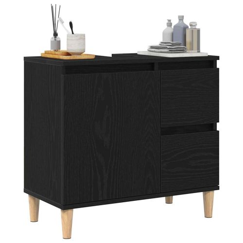 Шкаф за баня Черния дъб 65 x 33 x 60 см Инженерна дървесина
