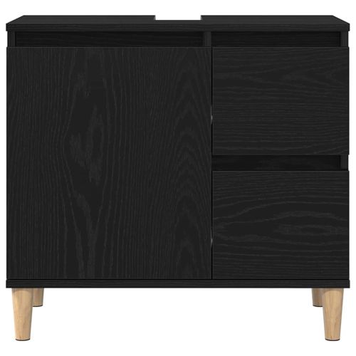 Шкаф за баня Черния дъб 65 x 33 x 60 см Инженерна дървесина