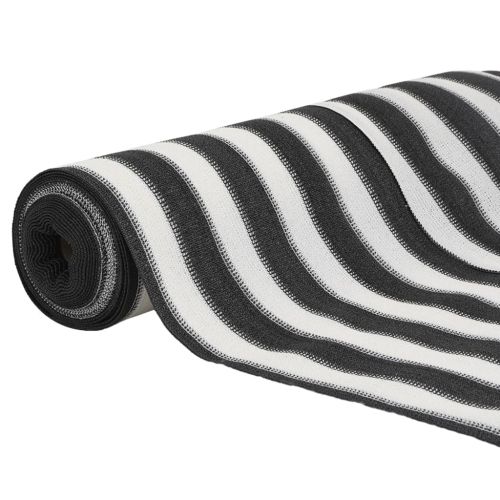 Засенчваща мрежа антрацит и бяло 1,5x50 м HDPE 195 г/м²