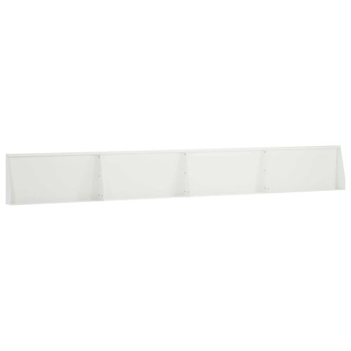 Задържащи стени 4 бр. 80 x 12 x 50 см Стомана Бяло