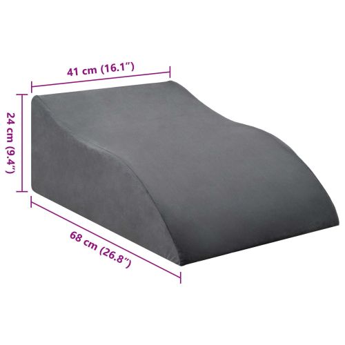 Възглавничка за крака 68 x 41 x 24 см PU пяна Сиво