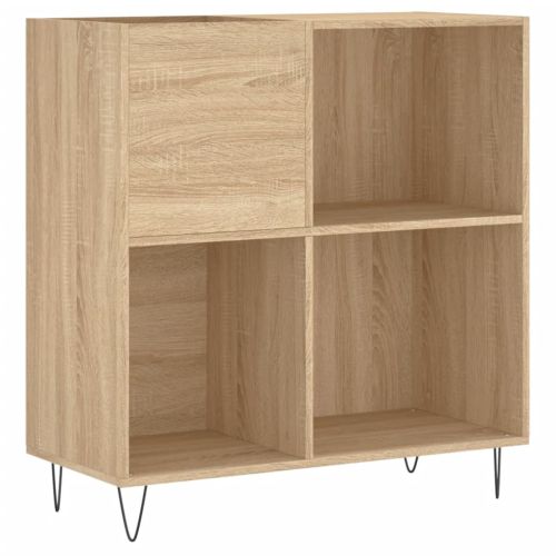 Шкаф за винилови плочи сонома дъб 84,5x38x89 см инженерно дърво