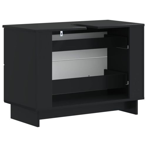 Шкаф за мивка в баня EDE Черно 82 x 41 x 59 см