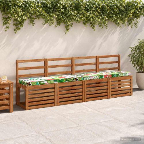 Калъфи за пейки, 2 части VUGHT 2 pcs 100% полиестер Многоцветен